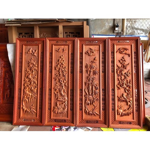 Tranh Tứ Quý Xuân Hạ Thu Đông